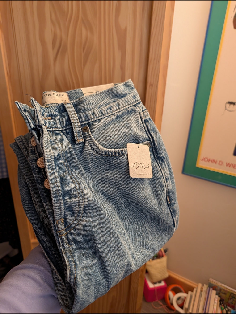 Free People Holly Jean Medium Wash Size 24